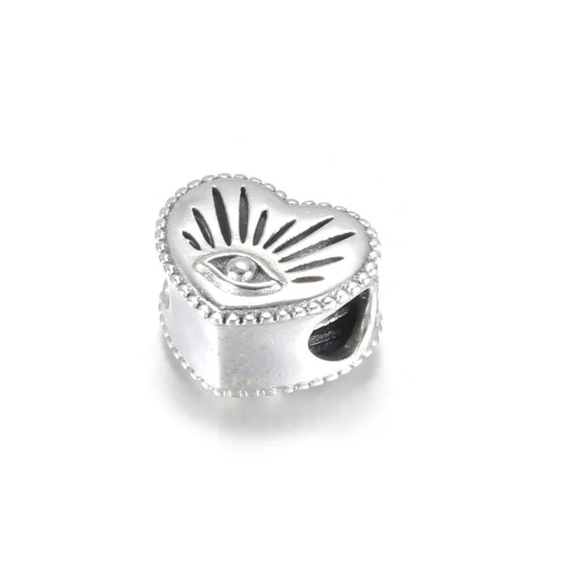 925 Sterling Silver Eye Of All-Knowing Heart Charm Pendant Commemorative Bracelet Original Jewelry DIY Making For Pandora
925 Sterling Silver Eye Of All-Knowing Heart Charm Pendant Commemorative Bracelet Original Jewelry DIY Making For Pandora