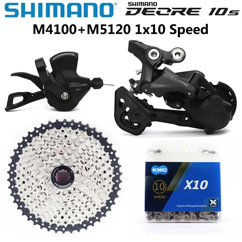 SHIMANO DEORE M4100 10S Groupset MTB Mountain Bike 1x10 Speed Sunshine Cassette M5120/M4120 Rear Derailleur M4100 Shift Lever
SHIMANO DEORE M4100 10S Groupset MTB Mountain Bike 1x10 Speed Sunshine Cassette M5120/M4120 Rear Derailleur M4100 Shift Lever