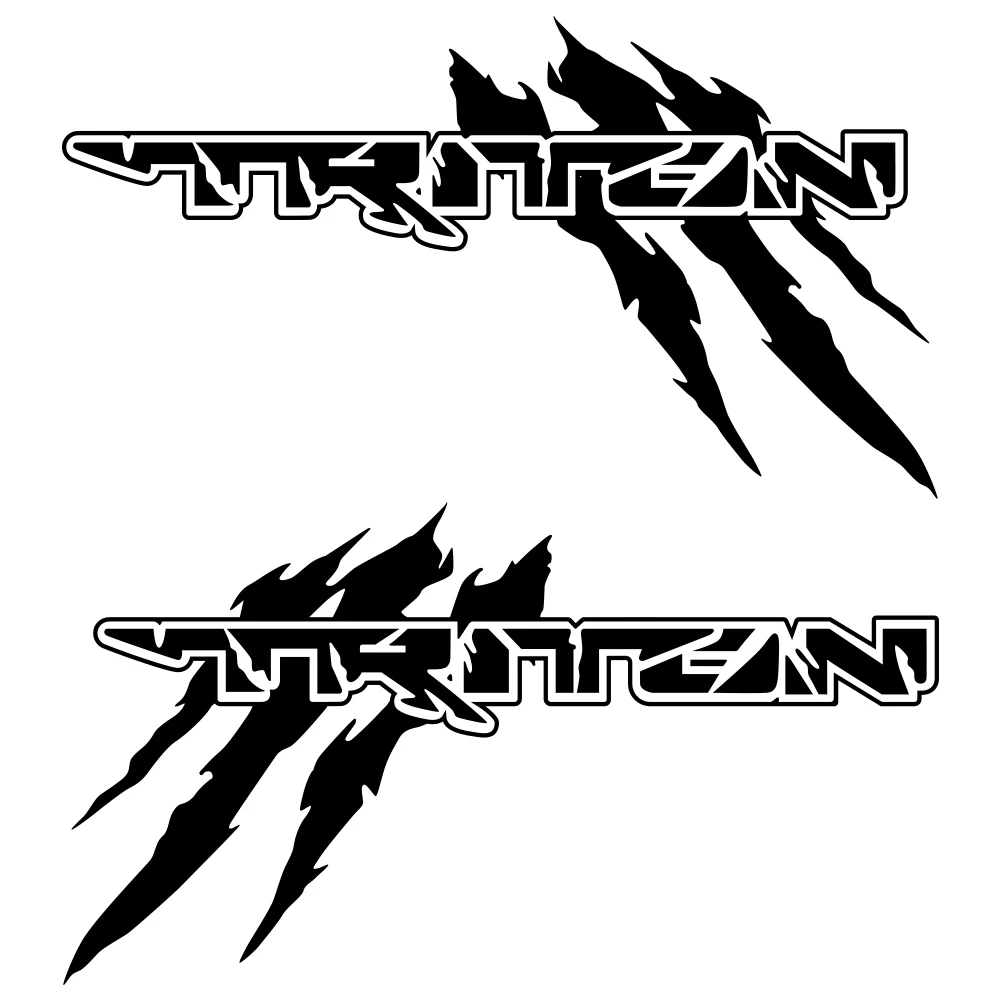 2 шт., наклейки для Mitsubishi L200 TRITON CLAWMARK 
2 шт., наклейки для Mitsubishi L200 TRITON CLAWMARK