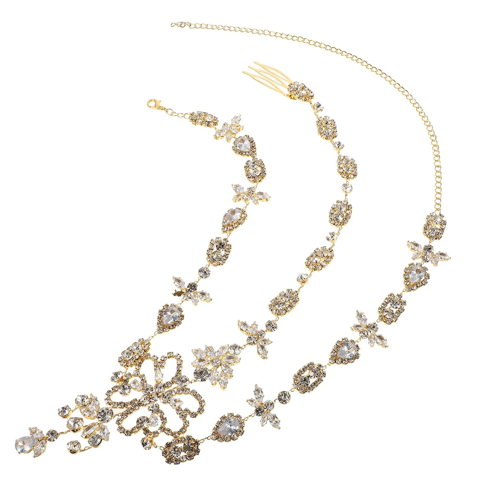 Girl Hair Chain Headdress Shiny Wedding Dress Headdress Beautiful Bride Headwear
Girl Hair Chain Headdress Shiny Wedding Dress Headdress Beautiful Bride Headwear