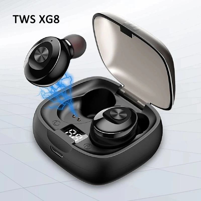 XG8 TWS Bluetooth Earphones Wireless Headset Waterproof Running Smart Headphones 3D Stereo HIFI Sound Earbuds
XG8 TWS Bluetooth Earphones Wireless Headset Waterproof Running Smart Headphones 3D Stereo HIFI Sound Earbuds
