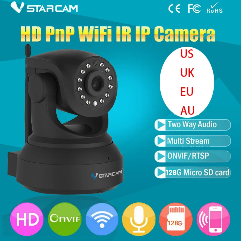 Камера видеонаблюдения VStarcam C82R HD 1080P, Беспроводная сетевая камера ПНН с Wi-Fi, IP-камера с инфракрасным мониторингом
Камера видеонаблюдения VStarcam C82R HD 1080P, Беспроводная сетевая камера ПНН с Wi-Fi, IP-камера с инфракрасным мониторингом