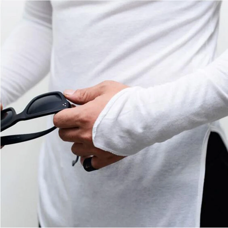 New Fashion Asymmetrical Men Long T shirt Side split long Sleeve T-Shirt Hip Hip Tops Tee vintage streetwear gothic tops
New Fashion Asymmetrical Men Long T shirt Side split long Sleeve T-Shirt Hip Hip Tops Tee vintage streetwear gothic tops