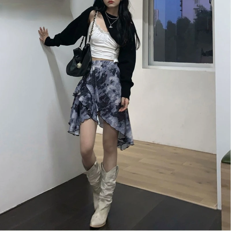 Women Tie Dye A-line Mini Skirts Preppy Elegant Summer Leisure Party Ladies Chic Simple Trendy Streetwear Popular Ulzzang Thin
Women Tie Dye A-line Mini Skirts Preppy Elegant Summer Leisure Party Ladies Chic Simple Trendy Streetwear Popular Ulzzang Thin