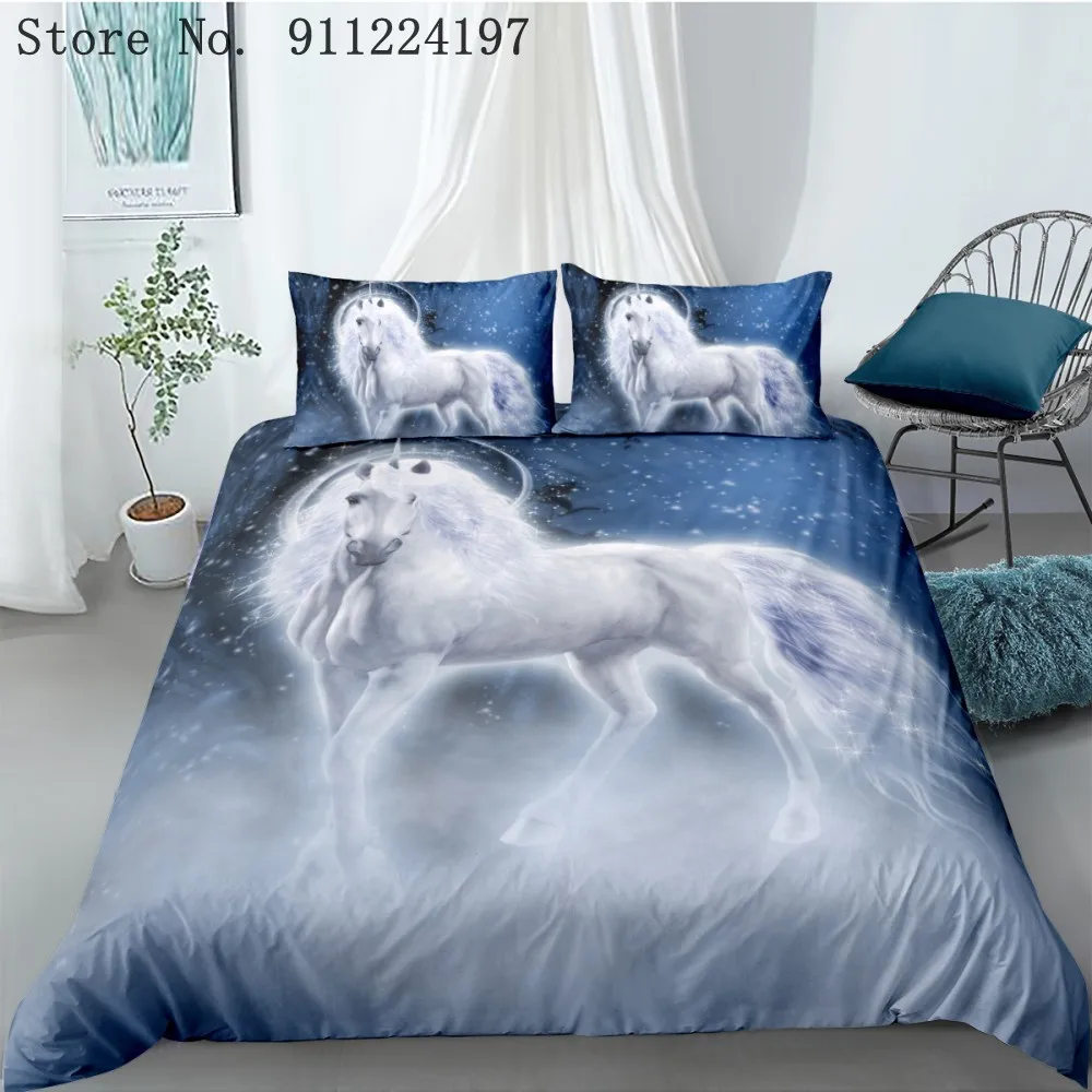 White Horse Bedding Set Twin/Full Queen/King 240x220cm Duvet Cover Set Kids Adult Quilt Cover Bedclothes Microfiber Bed Linen
White Horse Bedding Set Twin/Full Queen/King 240x220cm Duvet Cover Set Kids Adult Quilt Cover Bedclothes Microfiber Bed Linen