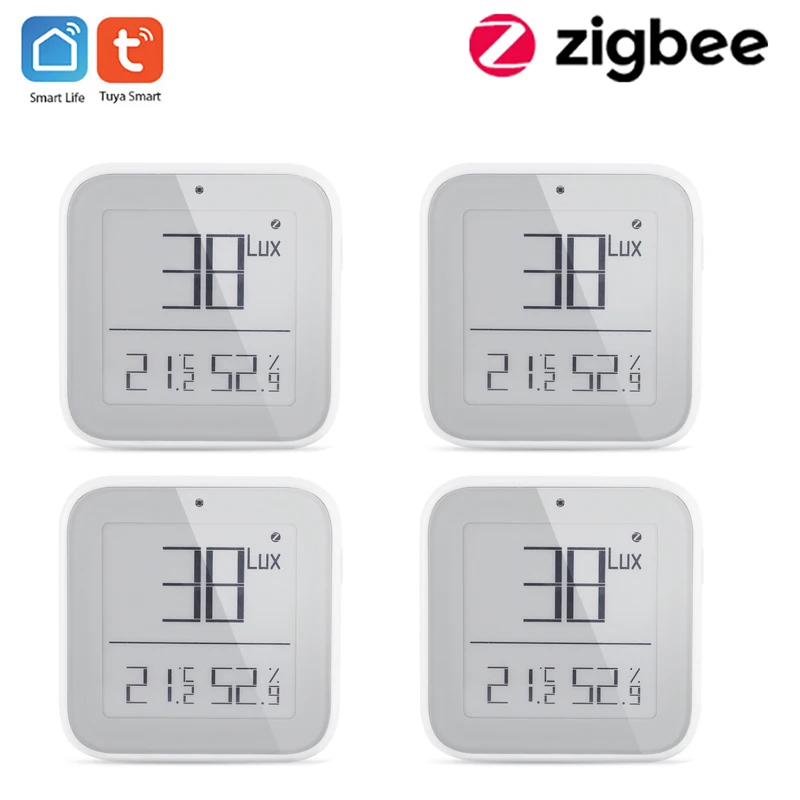 Tuya Zigbee Smart Brightness Thermometer Real-time Light Sensitive Temperature and Humidity Detector
Tuya Zigbee Smart Brightness Thermometer Real-time Light Sensitive Temperature and Humidity Detector