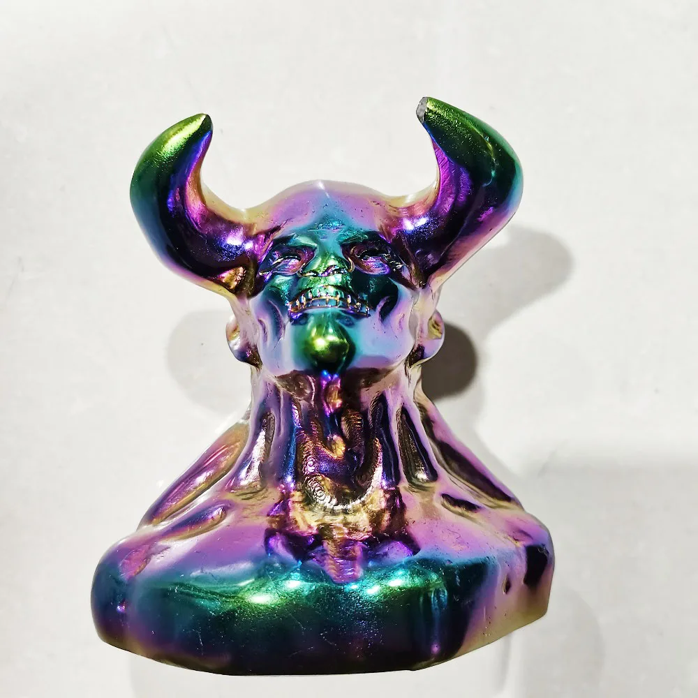 Natural Crystal Animals, Hand-Carved Painted ox Horn People, Chakra Mineral Quartz Home decor Halloween gift
Natural Crystal Animals, Hand-Carved Painted ox Horn People, Chakra Mineral Quartz Home decor Halloween gift