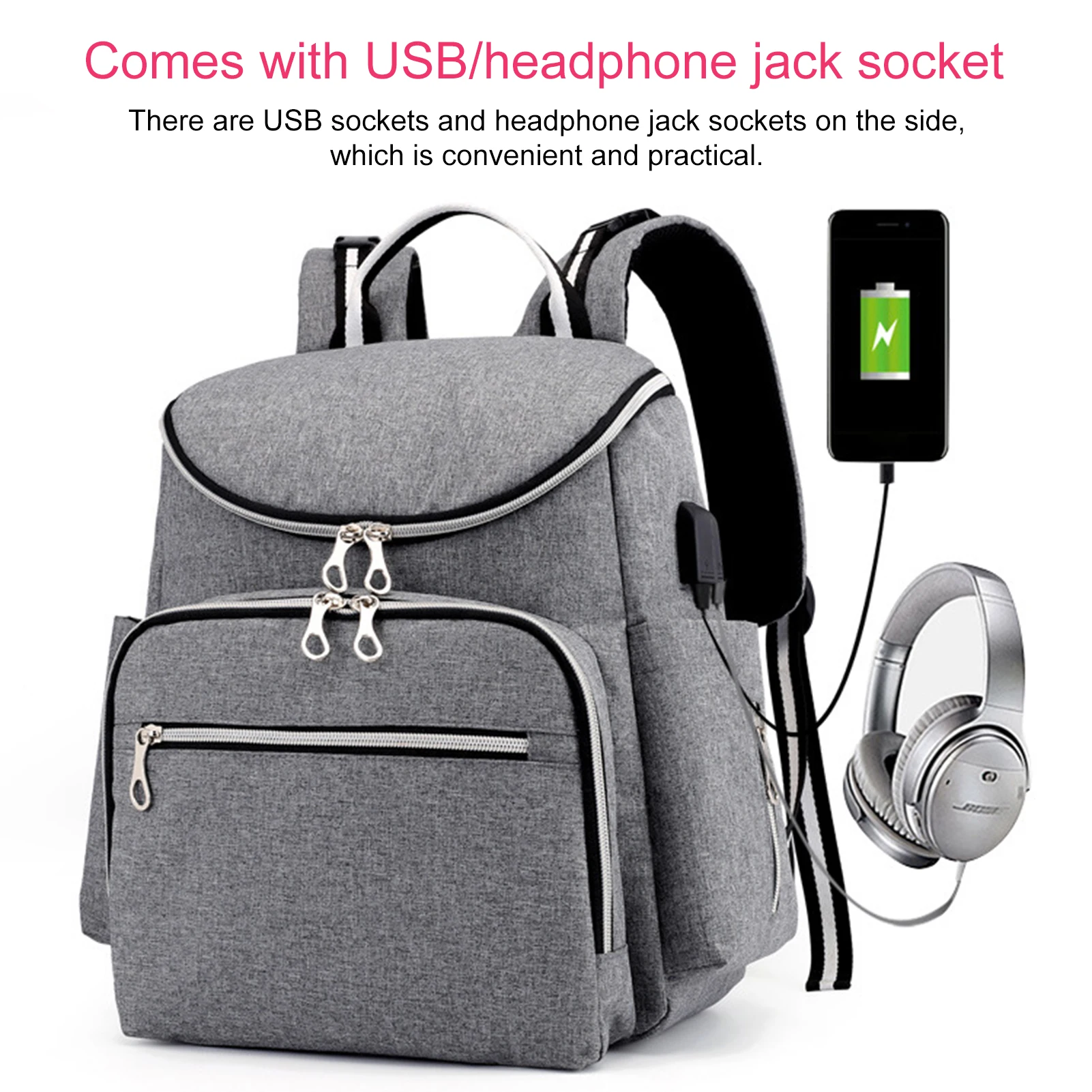 Diaper Bag Backpack For Mom USB Maternity Baby Care Nappy Nursing Bag Fashion Travel Diaper Backpack For Stroller Kit Baby Care
Diaper Bag Backpack For Mom USB Maternity Baby Care Nappy Nursing Bag Fashion Travel Diaper Backpack For Stroller Kit Baby Care