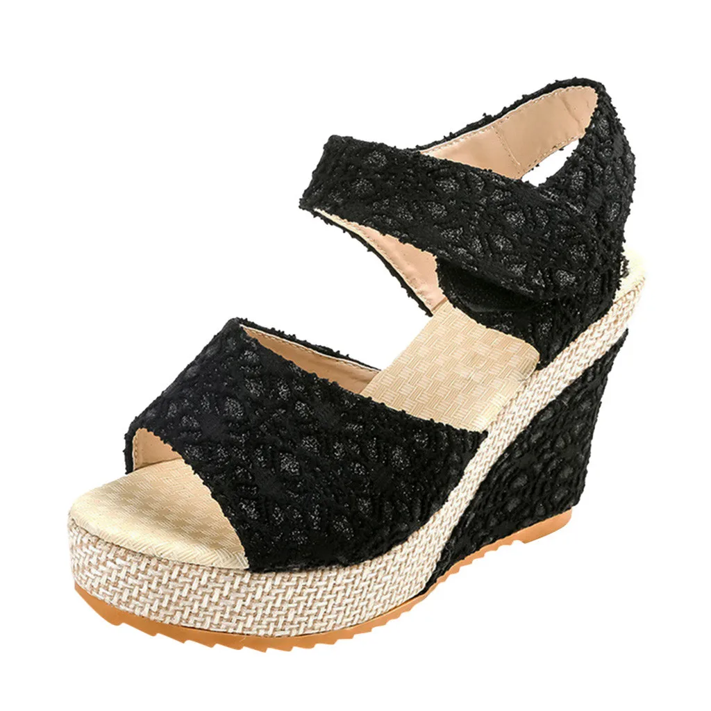 Women Fashion Summer Platform Wedge Sandal Ankle Strap Flower Lace-up Shoes Footwear Party High Heel Chaussures Zapatos De Mujer
Women Fashion Summer Platform Wedge Sandal Ankle Strap Flower Lace-up Shoes Footwear Party High Heel Chaussures Zapatos De Mujer