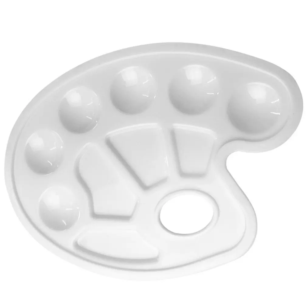 1pc Plastic Palette Art Paint Plastic Drawing Tray Color Palette For Oil Watercolour White Painting Pallet
1pc Plastic Palette Art Paint Plastic Drawing Tray Color Palette For Oil Watercolour White Painting Pallet