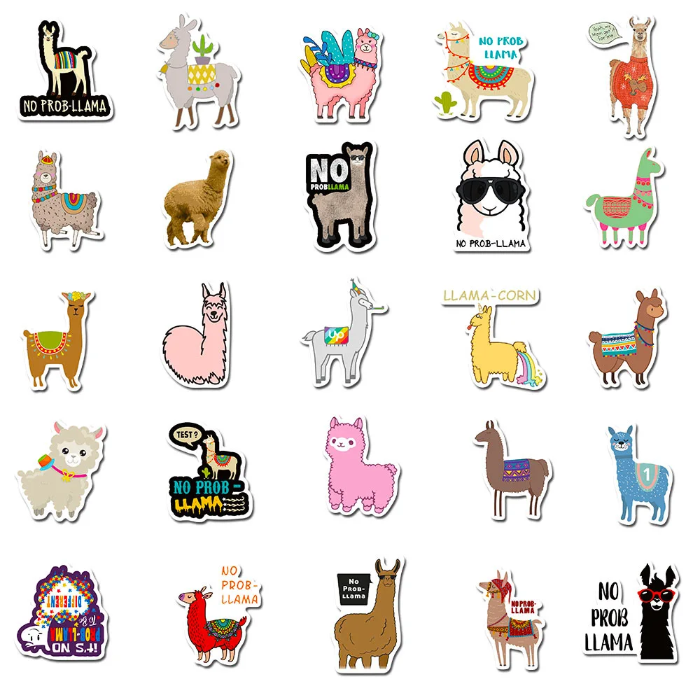 10/50Pcs/Lot Cartonn Cute Llama Alpaca Animal Stickers For Laptop Luggage Motorcycle Skateboard Phone Toys Car Diary Pegatinas
10/50Pcs/Lot Cartonn Cute Llama Alpaca Animal Stickers For Laptop Luggage Motorcycle Skateboard Phone Toys Car Diary Pegatinas