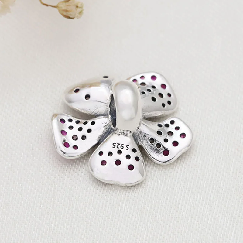 100% 925 Sterling Silver Bead Shimmering With Crystal Long Peach Blossom Beads Fit Pandora Women Bracelet Diy Jewelry
100% 925 Sterling Silver Bead Shimmering With Crystal Long Peach Blossom Beads Fit Pandora Women Bracelet Diy Jewelry