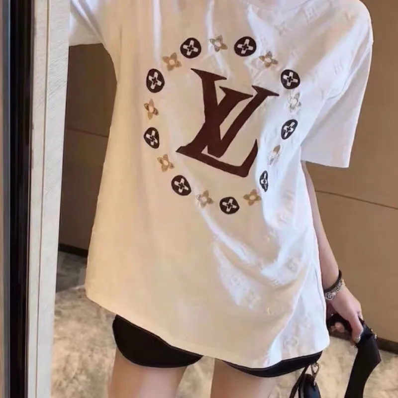 2021 spring and summer men's breathable short-sleeved T-shirt embroidery round neck trend loose casual couple all-match blouse w
2021 spring and summer men's breathable short-sleeved T-shirt embroidery round neck trend loose casual couple all-match blouse w