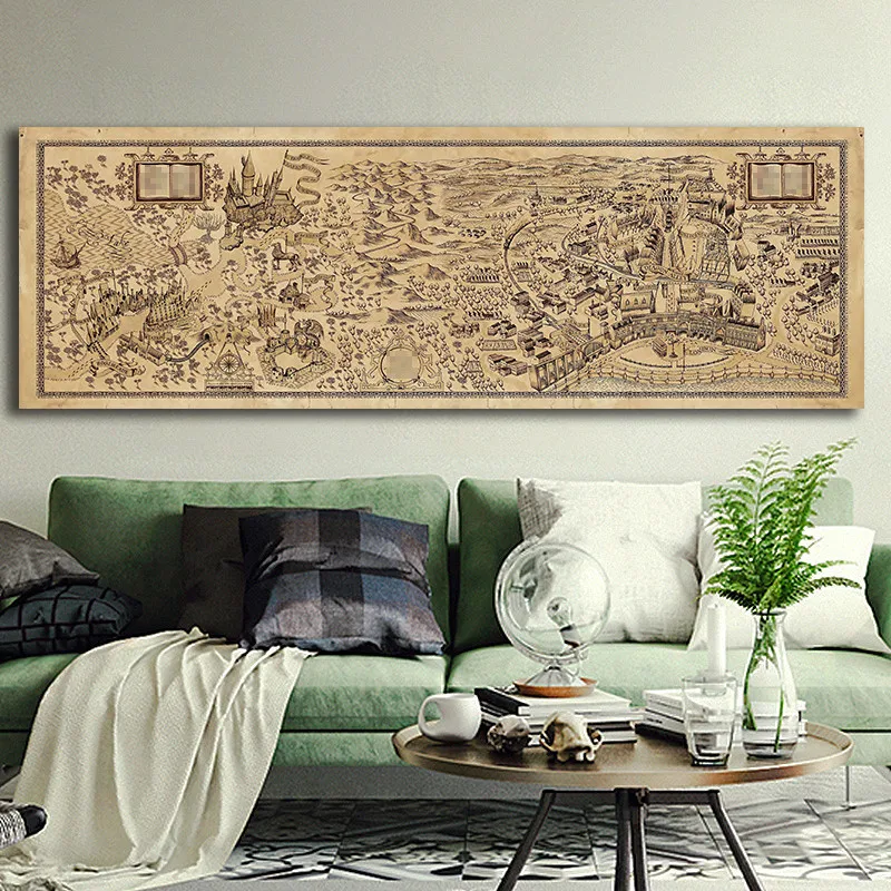 Famous Movie Magic World Map Famous View Oil Canvas Painting Cafe Bar Poster And Print Home Decor Wall Art For Bedroom Unframed
Famous Movie Magic World Map Famous View Oil Canvas Painting Cafe Bar Poster And Print Home Decor Wall Art For Bedroom Unframed