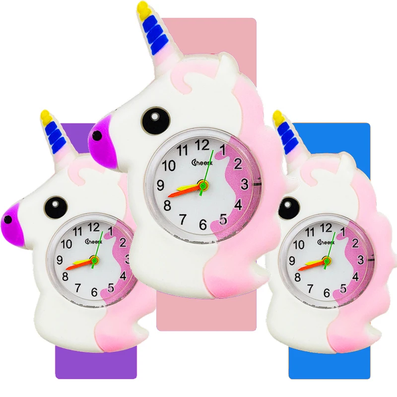 Новинка 2021 детские игрушки в стиле пони часы с единорогом детский браслет