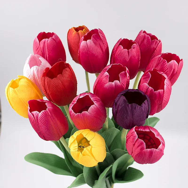 5pcs 60cm Tulip Silk Artificial Flower Bouquet Fake Flower Decorate for Home Wedding Luxury Home Decoration
5pcs 60cm Tulip Silk Artificial Flower Bouquet Fake Flower Decorate for Home Wedding Luxury Home Decoration
