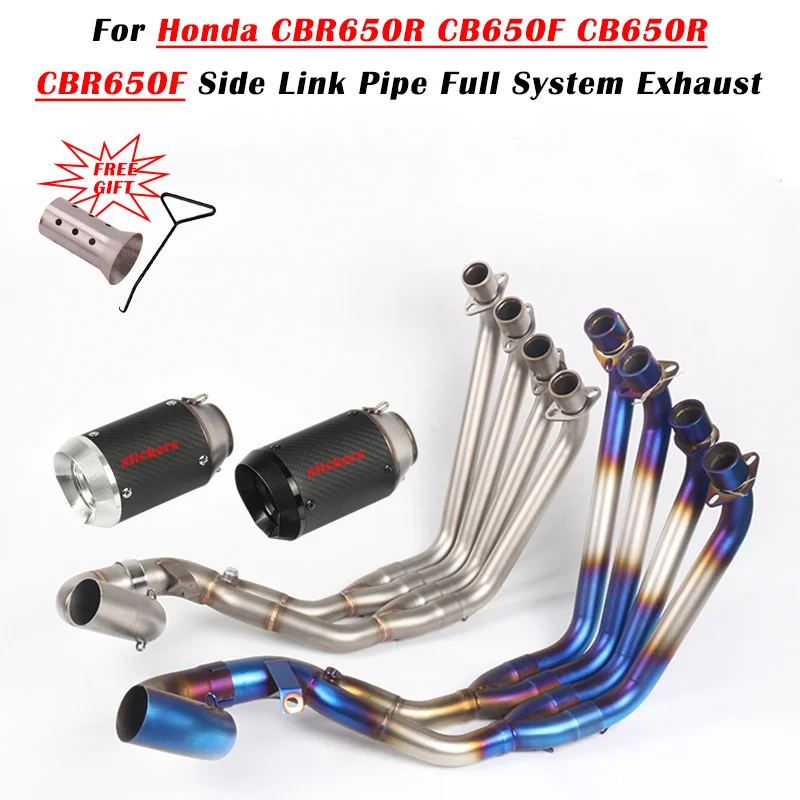 Для Honda CB650F CBR650R CB650R CBR650F мотоцикл выхлопной Запчасти полный Системы Escape изменить