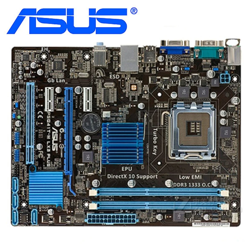 Материнская плата ASUS P5G41T-M LX3 Plus LGA 775 DDR3 8 ГБ для Intel G41 б/у | Компьютеры и офис