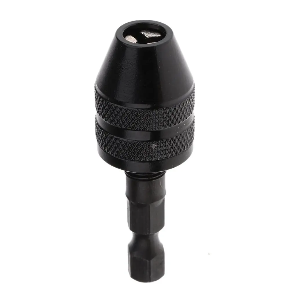 New 1/4inch Keyless Drill Chuck Hex Shank Adapter Converter Quick Change 0.3-3.4mm Hex Shank Drill Bit Tool Sliver Black Color 
New 1/4inch Keyless Drill Chuck Hex Shank Adapter Converter Quick Change 0.3-3.4mm Hex Shank Drill Bit Tool Sliver Black Color