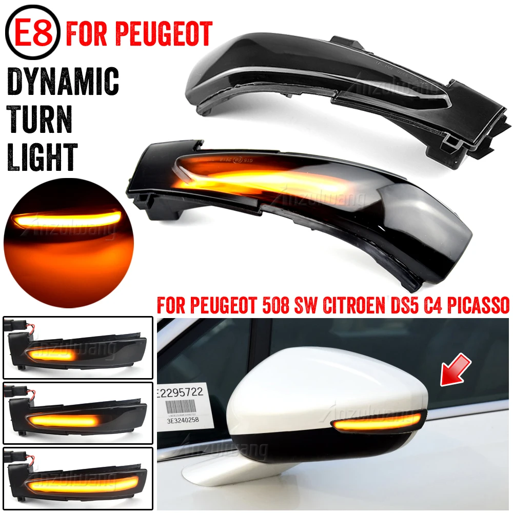 2Pcs For Peugeot 508 SW LED Dynamic Turn Signal Light Mirror Blinker Indicator Flasher Lamp For Citroen DS5 C4 Grand Picasso II
2Pcs For Peugeot 508 SW LED Dynamic Turn Signal Light Mirror Blinker Indicator Flasher Lamp For Citroen DS5 C4 Grand Picasso II
