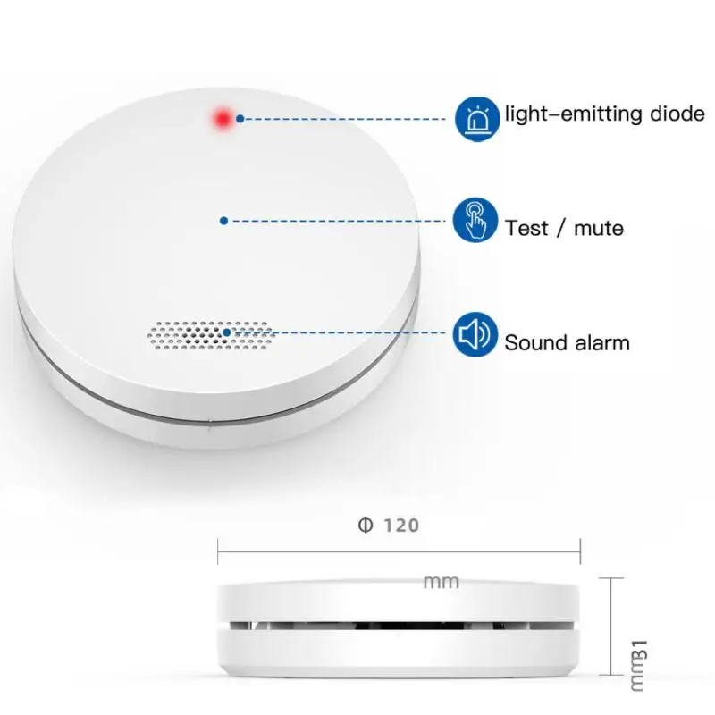 New Wifi Smoke Detector Smart Fire Alarm Sensor Wireless Security System Smart Life Tuya APP Control Smart Home For Home Kitchen
New Wifi Smoke Detector Smart Fire Alarm Sensor Wireless Security System Smart Life Tuya APP Control Smart Home For Home Kitchen