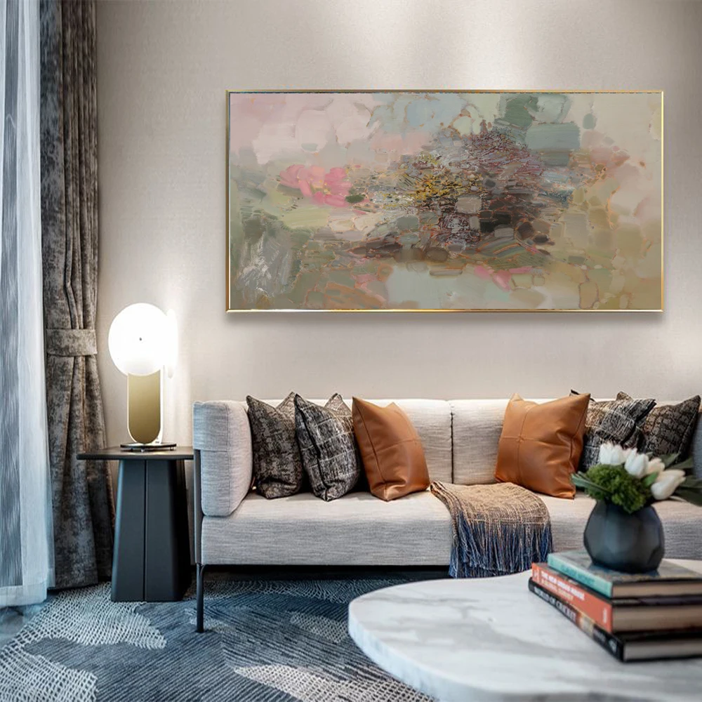 Nordic abstract oil painting hazy theme art painting canvas painting living room corridor bar home decoration mural
Nordic abstract oil painting hazy theme art painting canvas painting living room corridor bar home decoration mural