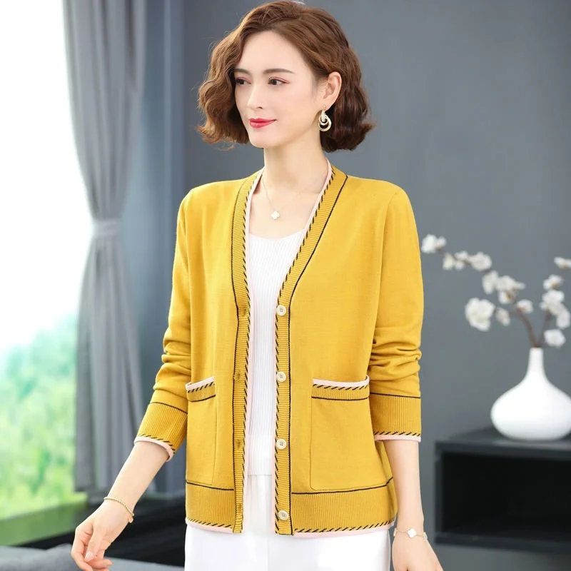 Women Clothing 2022 Spring Autumn Vintage Knit Cardigans Sweater Female V Neck Loose Pull Sweater Long Sleeve Ladies Coat Y635
Women Clothing 2022 Spring Autumn Vintage Knit Cardigans Sweater Female V Neck Loose Pull Sweater Long Sleeve Ladies Coat Y635