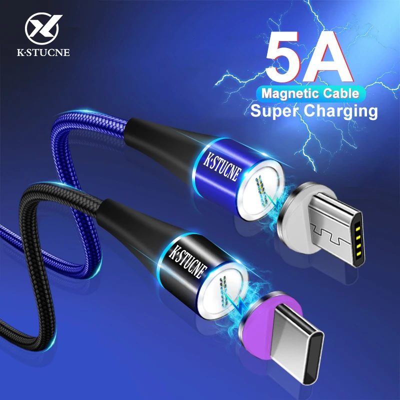 Магнитный USB кабель для быстрой зарядки type C магнитное зарядное устройство микро