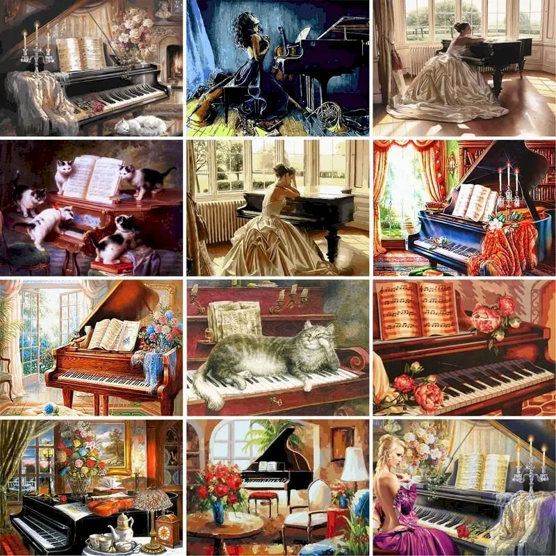 GATYZTORY Piano Girl DIY Painting By Numbers Figure Handpainted Oil Painting Canvas Colouring 60x75cm Home Art Frame
GATYZTORY Piano Girl DIY Painting By Numbers Figure Handpainted Oil Painting Canvas Colouring 60x75cm Home Art Frame