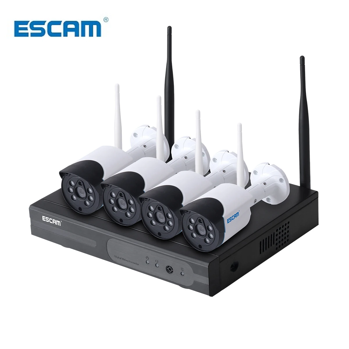 ESCAM WNK404 4CH 1080P Открытый ИК Видео беспроводной видеонаблюдения безопасности IP камера CCTV NVR система Комплект 
ESCAM WNK404 4CH 1080P Открытый ИК Видео беспроводной видеонаблюдения безопасности IP камера CCTV NVR система Комплект