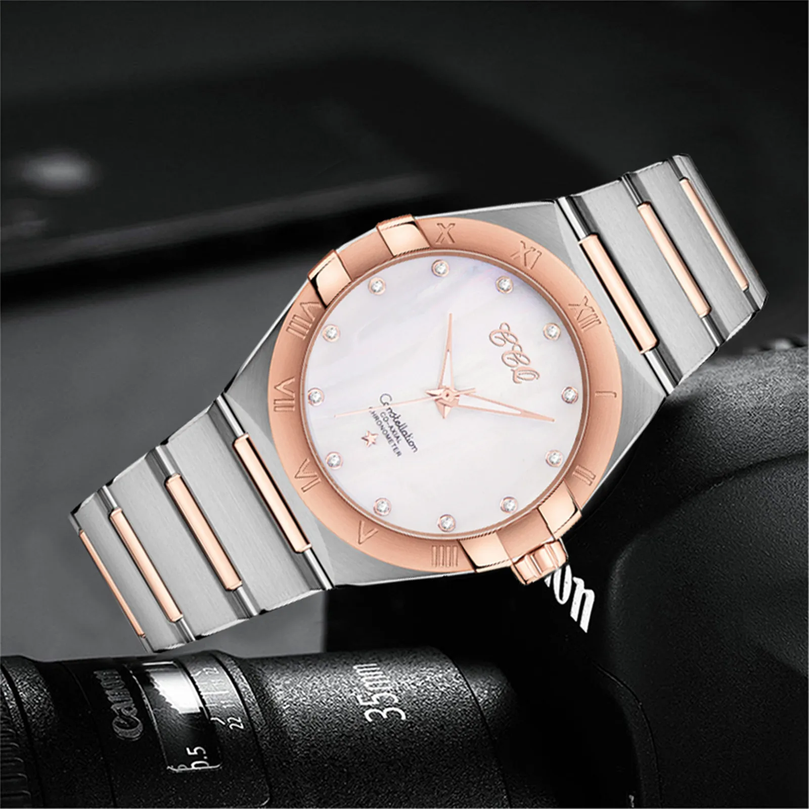 Casual Quartz Stainless Steel Band Women Flower Rhinestone Watch Unisex Fashion Simple Watch Temperament Silver Waterproof Watch
Casual Quartz Stainless Steel Band Women Flower Rhinestone Watch Unisex Fashion Simple Watch Temperament Silver Waterproof Watch