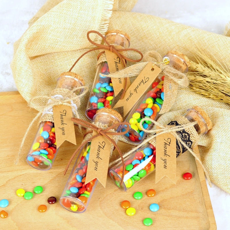 10pcs Transparent Bottle With Corks Candy Boxes With Tag Chocolate Box Baby Shower Wedding Party Gift For Guest
10pcs Transparent Bottle With Corks Candy Boxes With Tag Chocolate Box Baby Shower Wedding Party Gift For Guest