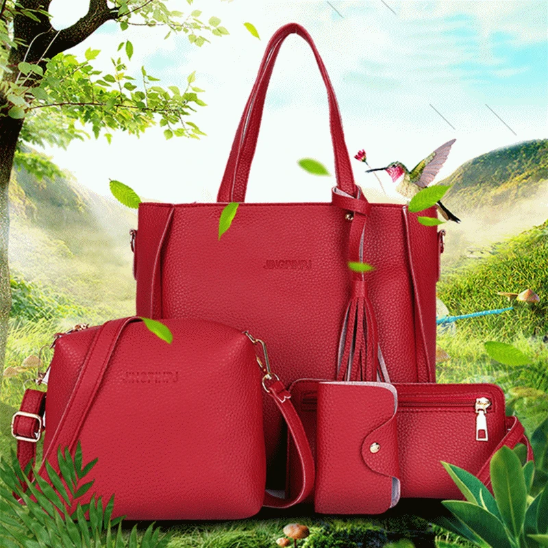 Women Top-Handle Bags Female Composite Bags Women Messenger Bags Handbag Set PU Leather Wallets Key Bag Set
Women Top-Handle Bags Female Composite Bags Women Messenger Bags Handbag Set PU Leather Wallets Key Bag Set
