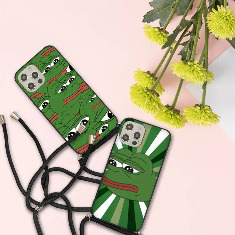 Funny cute frog Pepe Phone Case For iPhone 7 8 11 12 X XS XR MINI Pro Max Plus Strap Cord Chain Lanyard soft 
Funny cute frog Pepe Phone Case For iPhone 7 8 11 12 X XS XR MINI Pro Max Plus Strap Cord Chain Lanyard soft