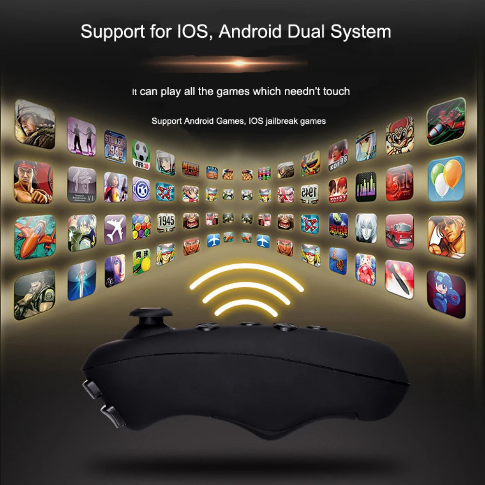 Virtual Reality 3D VR Glasses Gamepad Game Joystick Bluetooth Remote Controller for Android iPhone IOS Smartphone Phone
Virtual Reality 3D VR Glasses Gamepad Game Joystick Bluetooth Remote Controller for Android iPhone IOS Smartphone Phone