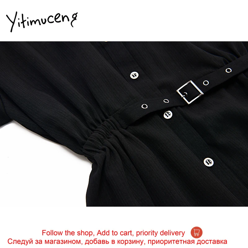 Yitimuceng Sashes Mini Dresses for Women Plus Size Long Sleeve Backless A-Line Black Lace Up Casual Spring Summer Autumn 2021
Yitimuceng Sashes Mini Dresses for Women Plus Size Long Sleeve Backless A-Line Black Lace Up Casual Spring Summer Autumn 2021