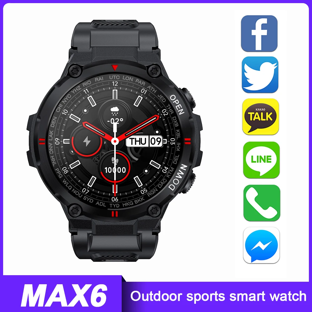 

Умные спортивные часы фитнес Bluetooth Вызов 1,28 дюйма IPS экран многофункциональный пульсометр оксиметр в крови будильник часы напоминания