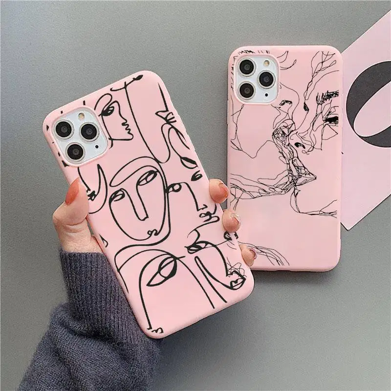 Funny Face Abstract Cartoon Phone Case Pink Candy Color for iPhone 11 12 13 mini pro XS MAX 8 7 6 6S Plus X SE 2020 XR
Funny Face Abstract Cartoon Phone Case Pink Candy Color for iPhone 11 12 13 mini pro XS MAX 8 7 6 6S Plus X SE 2020 XR