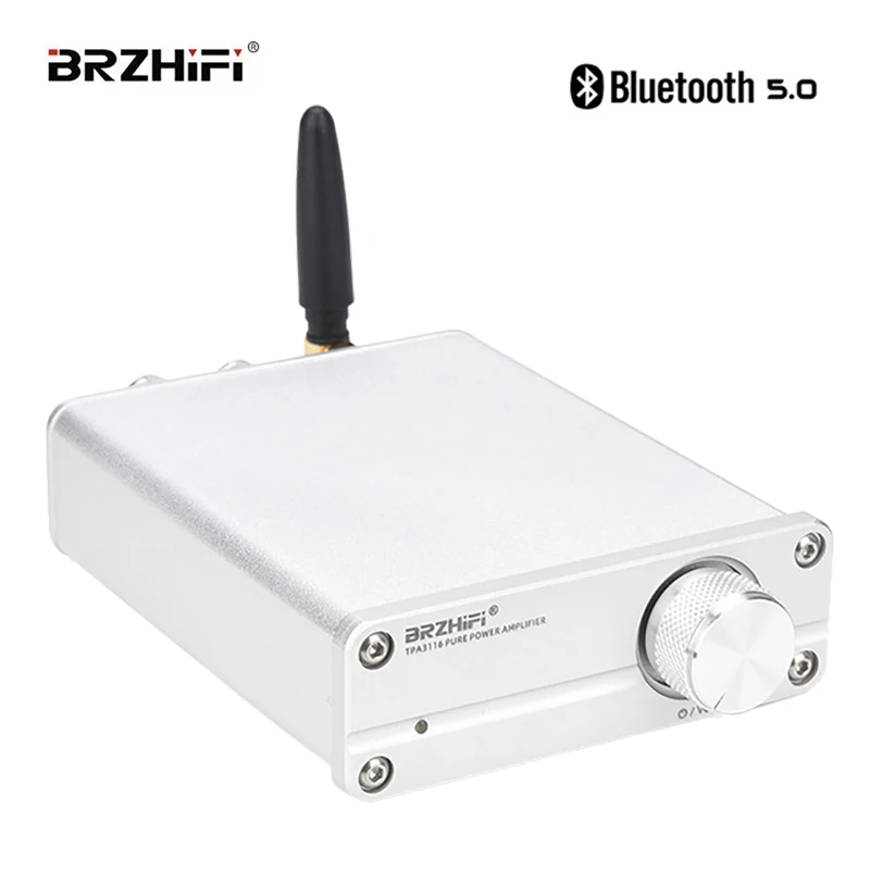 Мини цифровой аудио усилитель мощности BRZHIFI TPA3116 PURE 2,0 класса D, Bluetooth 5,0, аудиофильный усилитель для пассивных динамиков 50 Вт * 2 
Мини цифровой аудио усилитель мощности BRZHIFI TPA3116 PURE 2,0 класса D, Bluetooth 5,0, аудиофильный усилитель для пассивных динамиков 50 Вт * 2