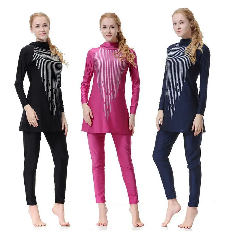 Muslim Clothe Traditional Elegant Nylon 3 Color Costume Swimming Swimsuit Beach Sport Women Swimwear Long Sleeve Two Pieces
Muslim Clothe Traditional Elegant Nylon 3 Color Costume Swimming Swimsuit Beach Sport Women Swimwear Long Sleeve Two Pieces