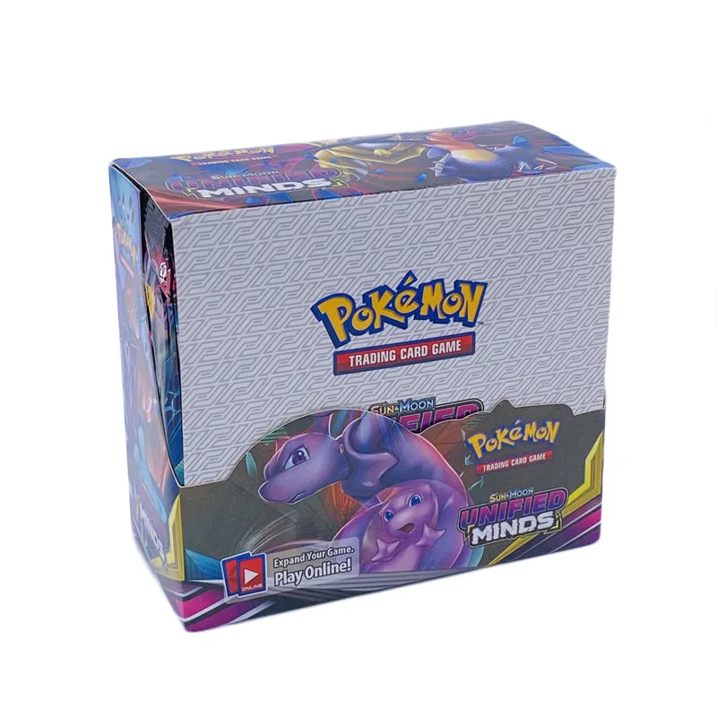 324Pcs/Box Pokemon Unified Minds Cards English Evolutions Hidden Fates Booster Collectible Trading Card Game Children Toy
324Pcs/Box Pokemon Unified Minds Cards English Evolutions Hidden Fates Booster Collectible Trading Card Game Children Toy