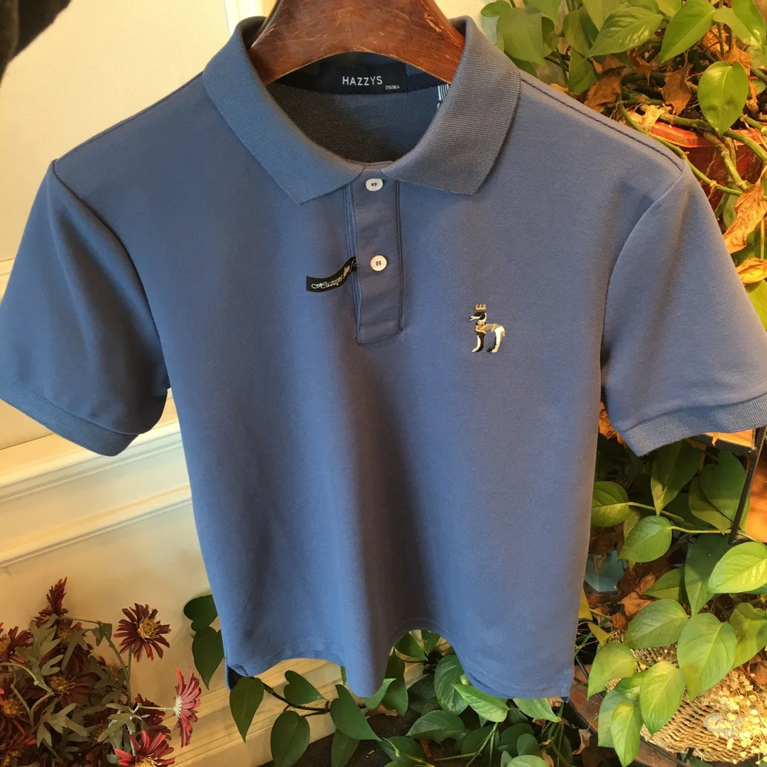050406 haggis summer new men's solid color polo shirt five color casual slim top
050406 haggis summer new men's solid color polo shirt five color casual slim top