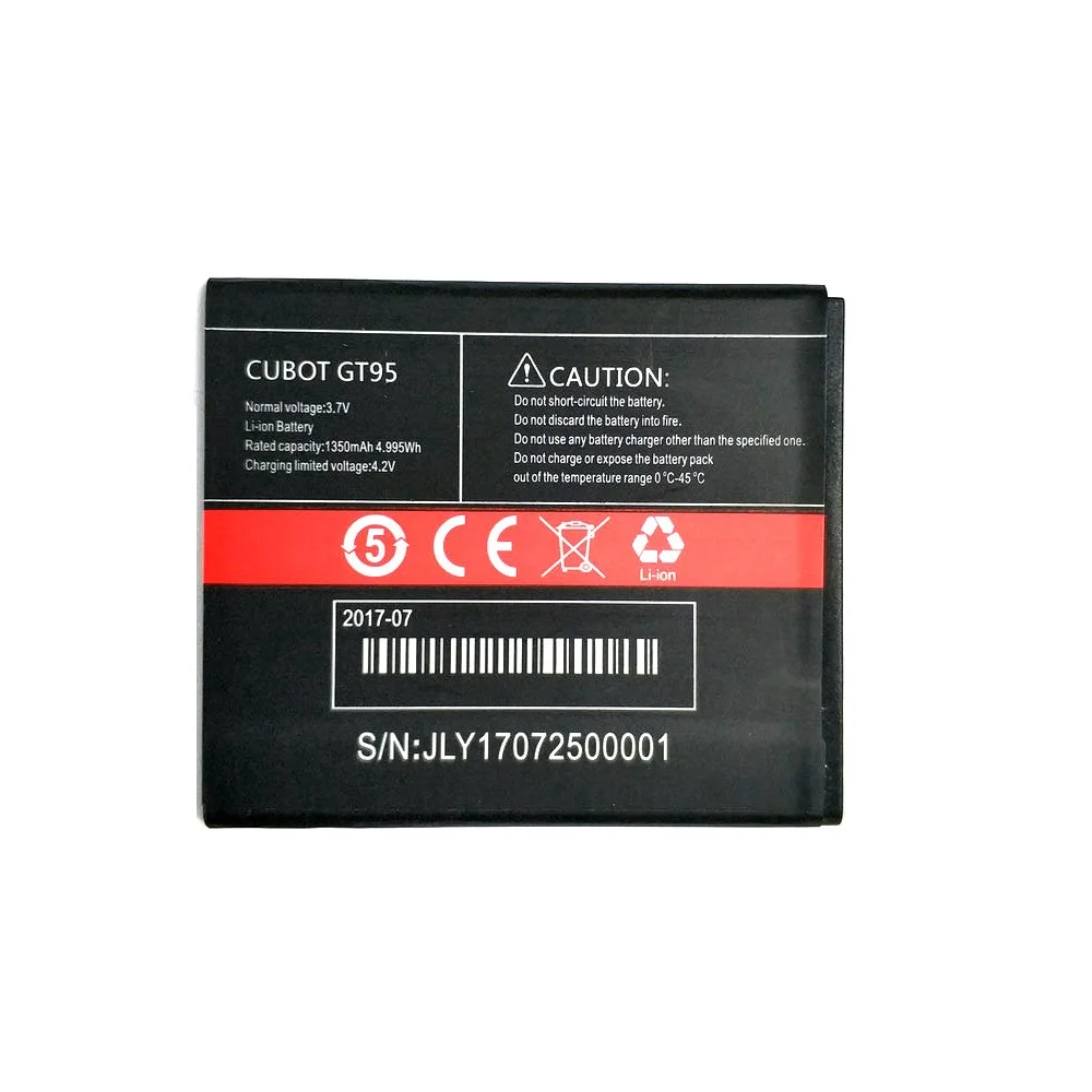 Фото Новый высококачественный аккумулятор GT95 1350 мАч для сотового телефона CUBOT +