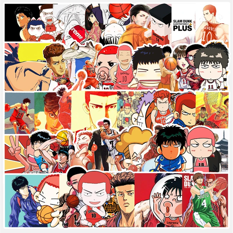 2021 new 57pcs Cartoon Anime Slam Dunk Stickers Waterproof PVC Motorcycle Car Luggage Laptop Guitar Skateboard Notebook Sticker
2021 new 57pcs Cartoon Anime Slam Dunk Stickers Waterproof PVC Motorcycle Car Luggage Laptop Guitar Skateboard Notebook Sticker