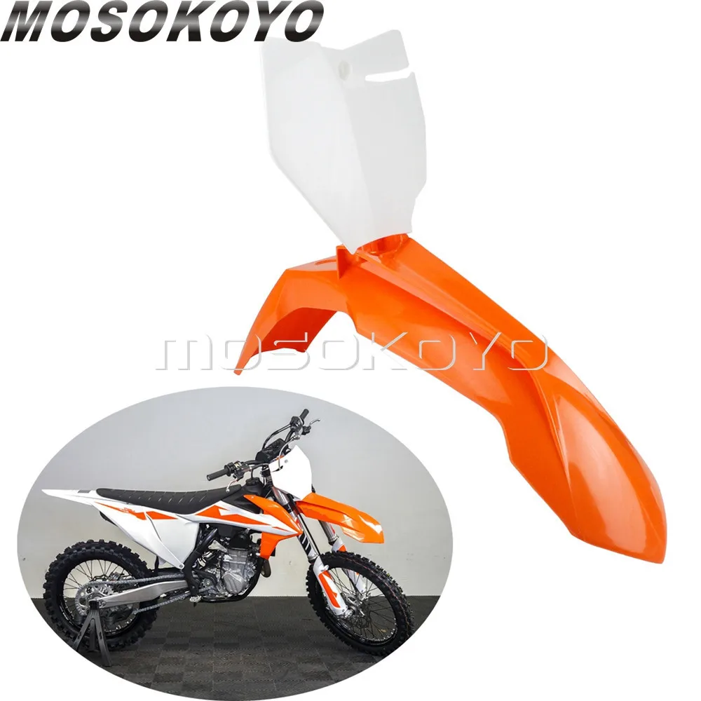 Enduro Мотокросс переднее крыло номерной знак для XC W XCF SX F 125 150 250 300 350 500 EXC