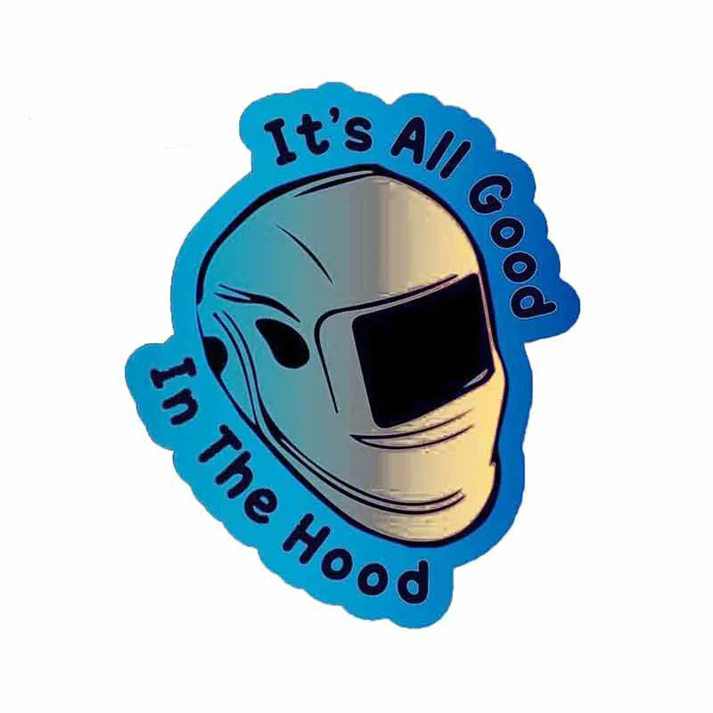 13cm x 12.4cm All Good In The Hood Welding Vinyl Car Stickers Truck Tool Box Helmet Tig Laptop Finel Auto Decals
13cm x 12.4cm All Good In The Hood Welding Vinyl Car Stickers Truck Tool Box Helmet Tig Laptop Finel Auto Decals