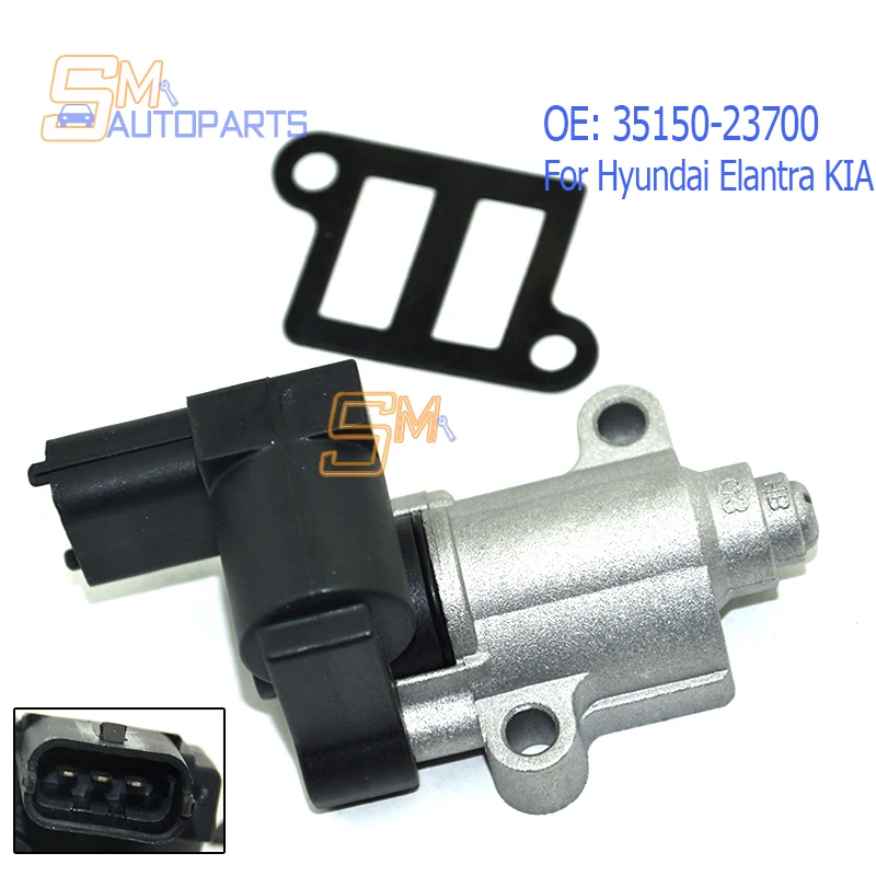 New Idle Air Control Valve 35150-23700 For Hyundai Elantra KIA Tiburon Tucson Spectra 2003-2010 35150 23700 3515023700
New Idle Air Control Valve 35150-23700 For Hyundai Elantra KIA Tiburon Tucson Spectra 2003-2010 35150 23700 3515023700