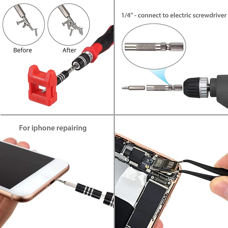 122 in 1 Precision Screwdriver Set Magnetic Driver Kit Electronics Repair Tool Kit for Repairing PC Laptop Watch
122 in 1 Precision Screwdriver Set Magnetic Driver Kit Electronics Repair Tool Kit for Repairing PC Laptop Watch
