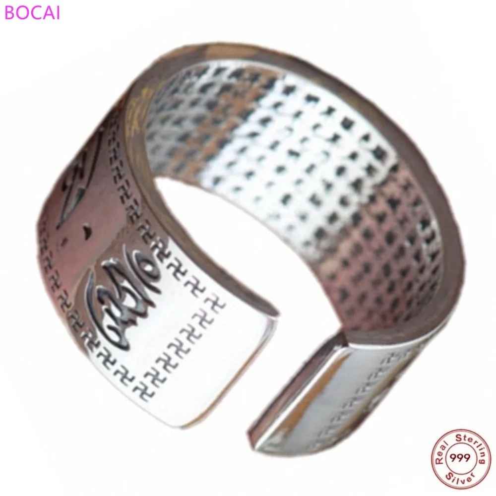 S990 Pure Silver Rings For Men And Women Retro Thai Silver Craft Couple Open Heart Sutra Ring 2020 New Fashion Jewelry
S990 Pure Silver Rings For Men And Women Retro Thai Silver Craft Couple Open Heart Sutra Ring 2020 New Fashion Jewelry