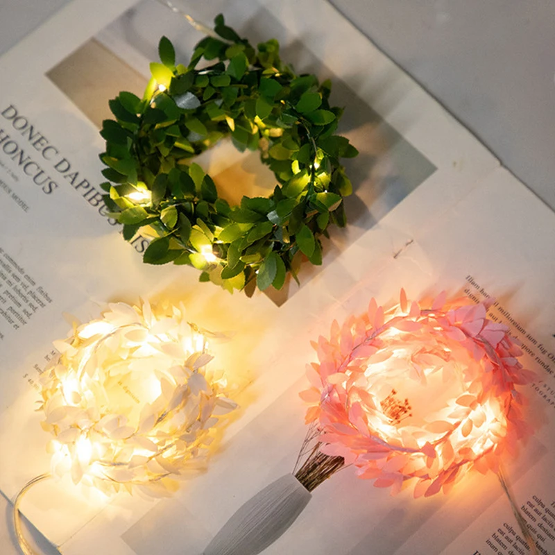 5M 50LED Tiny Green Leaf Garland Holiday Copper Wire Fairy Led String Lights for Christmas Party New Year Wedding Decoration
5M 50LED Tiny Green Leaf Garland Holiday Copper Wire Fairy Led String Lights for Christmas Party New Year Wedding Decoration